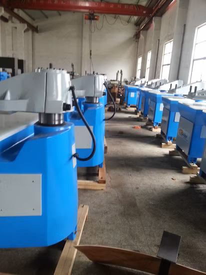 Máquina de corte de couro 12t, braço oscilante hidráulico, prensa de corte de molde